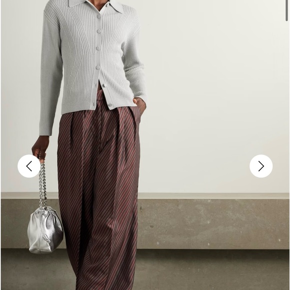 Dries Van Noten Ribbed-knit wool-blend cardigan - Picture 3 of 6